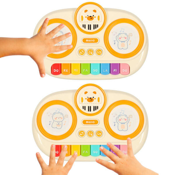 Pianinko organki interaktywne dla dzieci edukacyjne bezowy