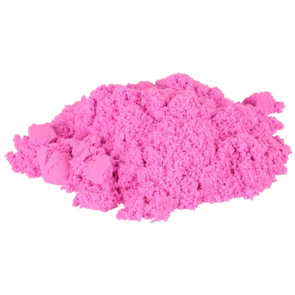 Piasek Kinetyczny w wiaderku 1kg foremki rozowy
