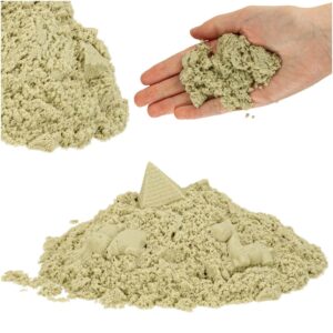 Piasek kinetyczny 1kg w woreczku naturalny bezowy