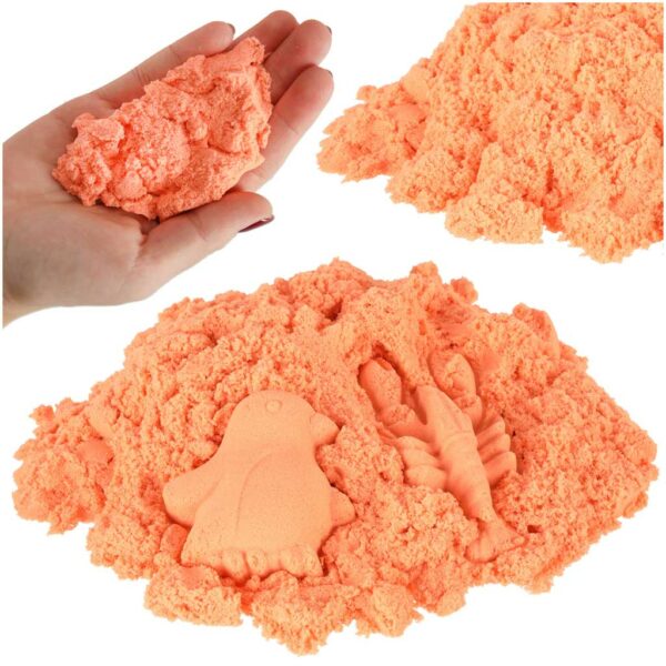 Piasek kinetyczny 1kg w woreczku pomaranczowy Piasek kinetyczny 1kg w woreczku pomaranczowy