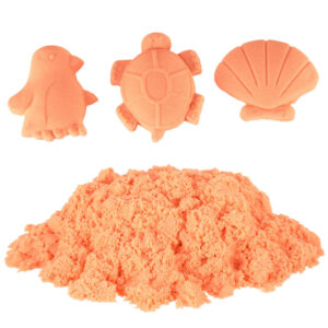 Piasek kinetyczny 1kg w woreczku pomaranczowy