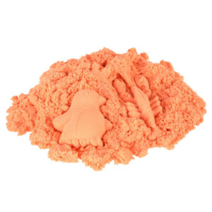 Piasek kinetyczny 1kg w woreczku pomaranczowy