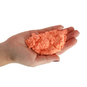 Piasek kinetyczny 1kg w woreczku pomaranczowy