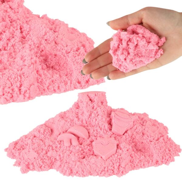 Piasek kinetyczny 1kg w woreczku rozowy Piasek kinetyczny 1kg w woreczku rozowy