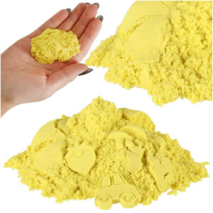Piasek kinetyczny 1kg w woreczku zolty