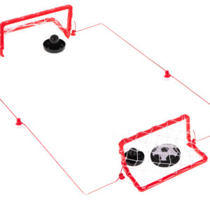 Pilka latajaca Hoverball na stol swiecaca bramki