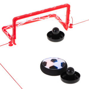 Pilka latajaca Hoverball na stol swiecaca bramki