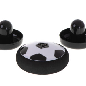 Pilka latajaca Hoverball na stol swiecaca bramki