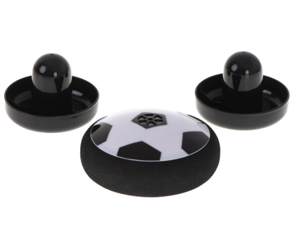 Pilka latajaca Hoverball na stol swiecaca bramki