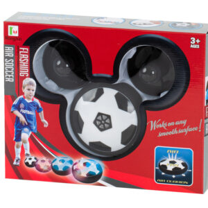 Pilka latajaca Hoverball na stol swiecaca bramki