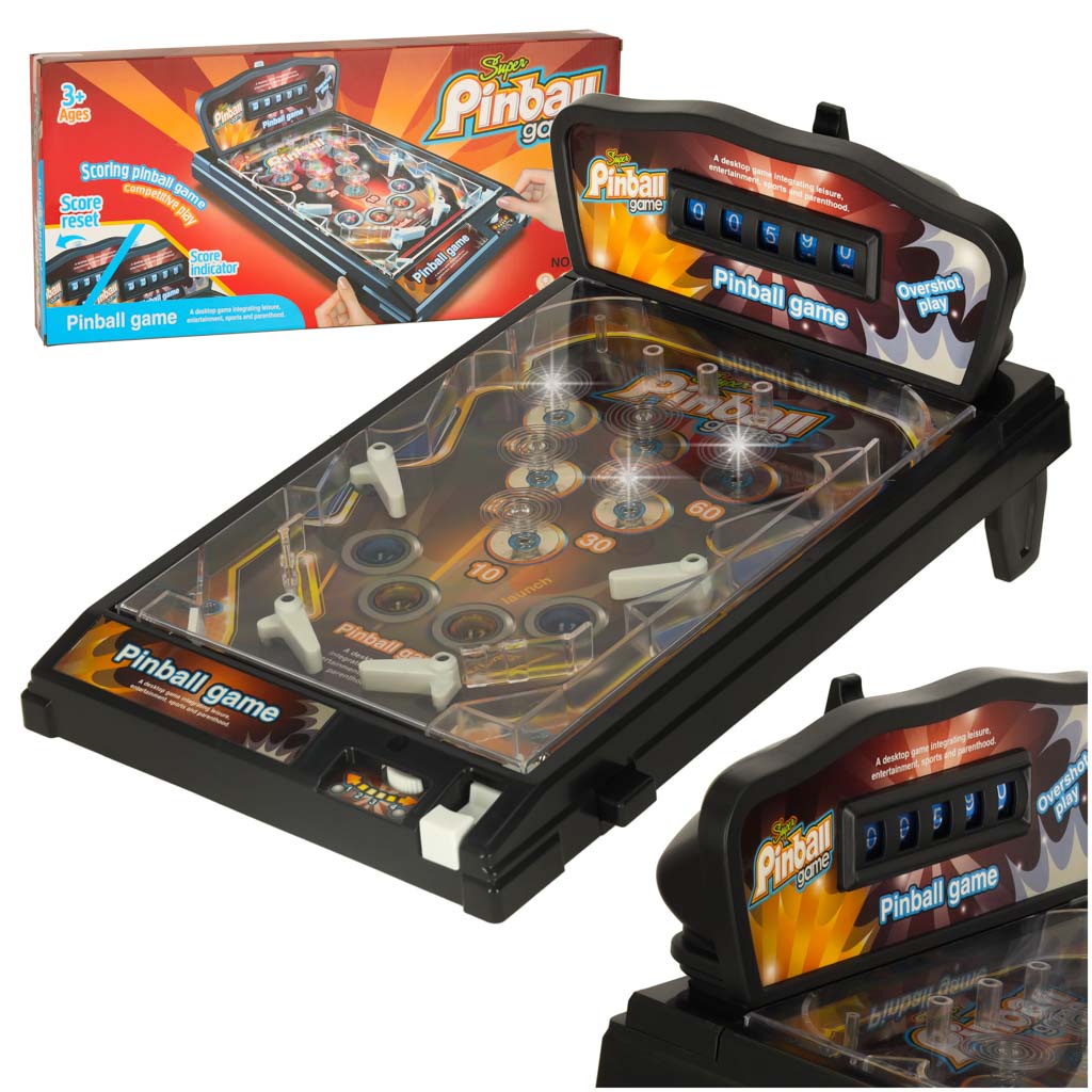 Pinball flipper gra zrecznosciowa stol ze swiatlami i muzyka