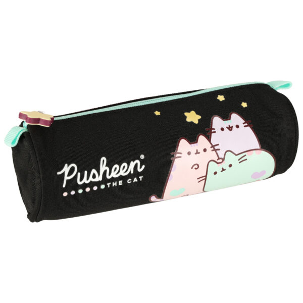 Piornik szkolny saszetka tuba czarny Pusheen Pastel Piornik szkolny saszetka tuba czarny Pusheen Pastel