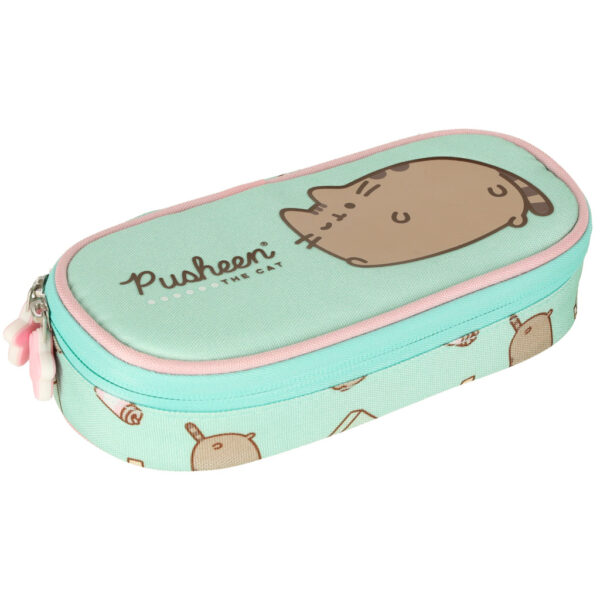 Piornik szkolny usztywniany saszetka z klapka Pusheen Mint Piornik szkolny usztywniany saszetka z klapka Pusheen Mint