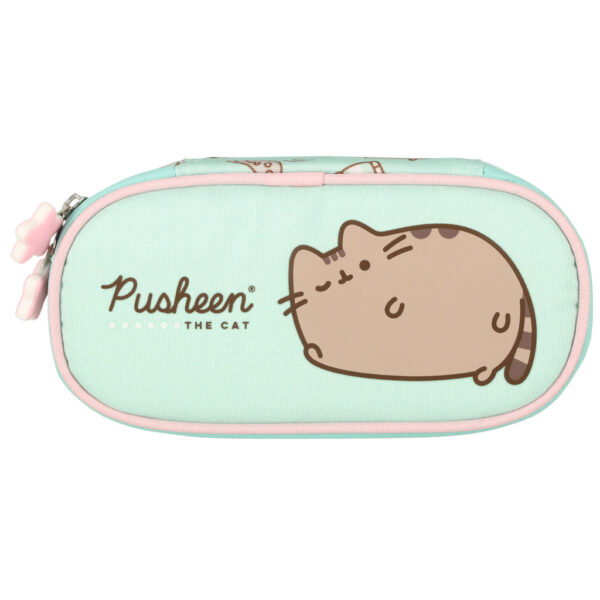 Piornik szkolny usztywniany saszetka z klapka Pusheen Mint