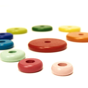 KX6214 Piramida piramidka drewniana z podstawą wieża sorter t