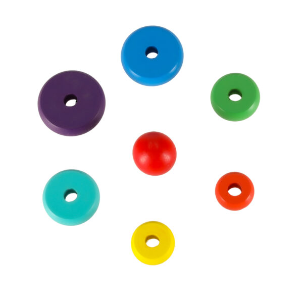 Piramida piramidka drewniana wieza sorter teczowa 13cm