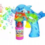 Pistolet do baniek mydlanych automat LED delfin