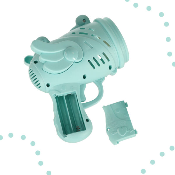Pistolet do baniek mydlanych banki mydlane ze skrzydlami niebieski
