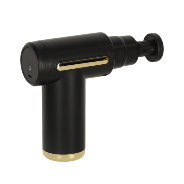 Pistolet do masazu masazer do plecow ciala LED 4w1 czarny