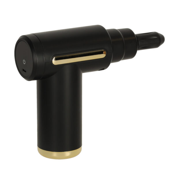 Pistolet do masazu masazer do plecow ciala LED 4w1 czarny