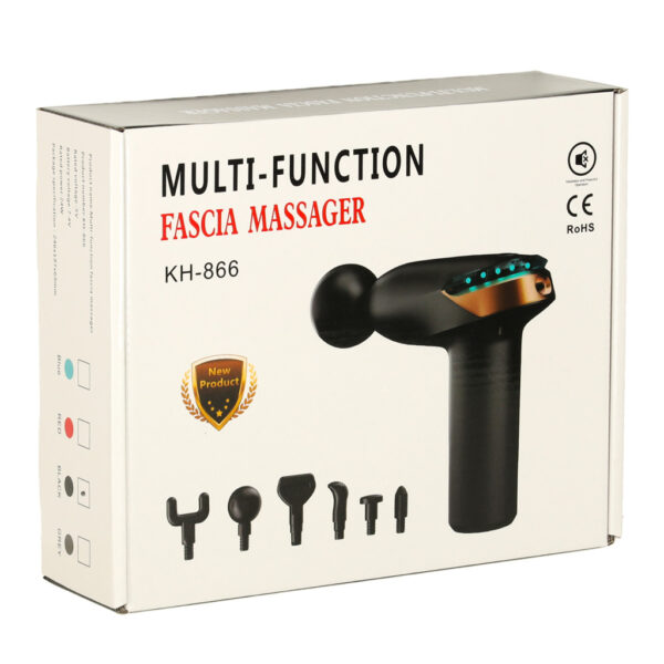 Pistolet do masazu masazer do plecow ciala mini LED 6w1