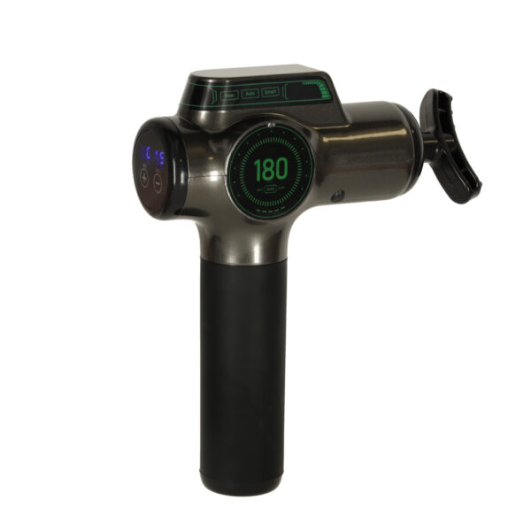 Pistolet do masazu masazer do plecow ciala wyswietlacz LED 8w1