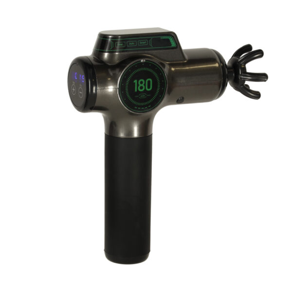 Pistolet do masazu masazer do plecow ciala wyswietlacz LED 8w1