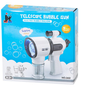 Pistolet do robienia baniek mydlanych bialy