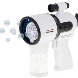 Pistolet do robienia baniek mydlanych bialy