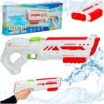 Pistolet karabin na wode elektryczny mocny profesjonalny bron wodna dla dzieci bialy