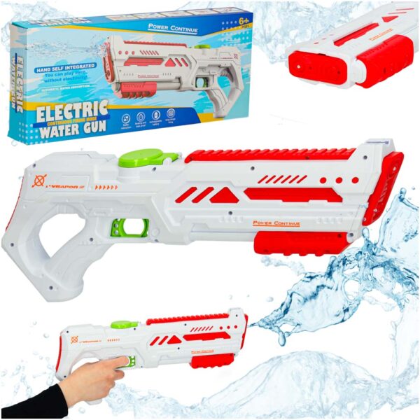 Pistolet karabin na wode elektryczny mocny profesjonalny bron wodna dla dzieci bialy Pistolet karabin na wode elektryczny mocny profesjonalny bron wodna dla dzieci bialy