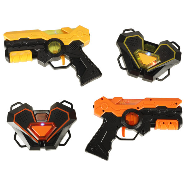 Pistolet laserowy paintball z tarcza na podczerwien zestaw 2 szt Pistolet laserowy paintball z tarcza na podczerwien zestaw 2 szt