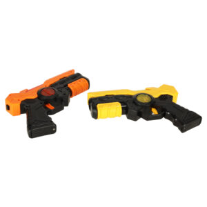 Pistolet laserowy paintball z tarcza na podczerwien zestaw 2 szt