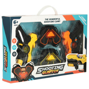Pistolet laserowy paintball z tarcza na podczerwien zestaw 2 szt