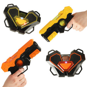 Pistolet laserowy paintball z tarcza na podczerwien zestaw 2 szt
