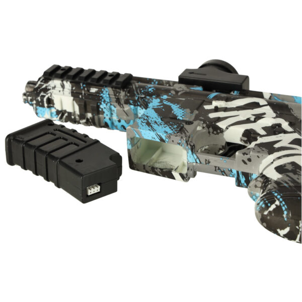 Pistolet na kulki zelowe wodne karabin niebieski zasilanie bateryjne USB 550szt 7 8mm
