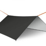 Plandeka tarp plachta biwakowa namiot na hamak oslona przeciwdeszczowa 300cm czarny