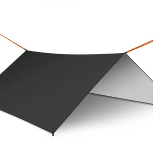 Plandeka tarp plachta biwakowa namiot na hamak oslona przeciwdeszczowa 300cm czarny