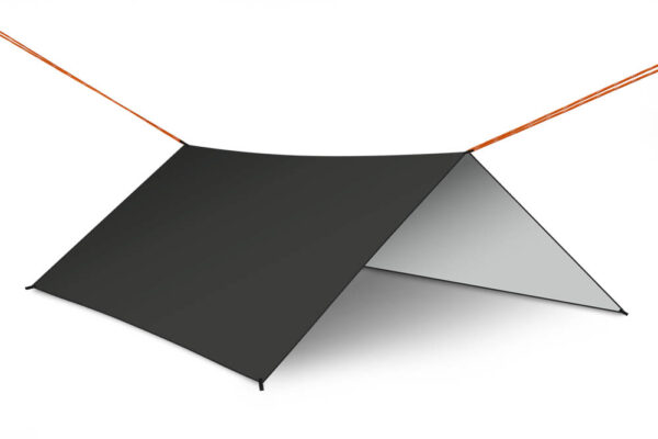 Plandeka tarp plachta biwakowa namiot na hamak oslona przeciwdeszczowa 300cm czarny Plandeka tarp plachta biwakowa namiot na hamak oslona przeciwdeszczowa 300cm czarny