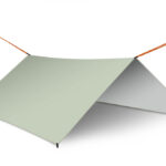 Plandeka tarp plachta biwakowa namiot na hamak oslona przeciwdeszczowa 300cm szary