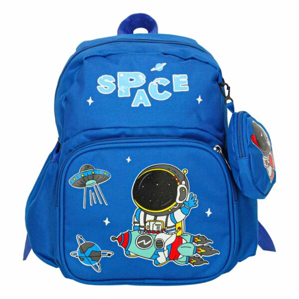 Plecak dla przedszkolaka szkolny dzieciecy astronauta 30x14x23cm