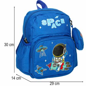 Plecak dla przedszkolaka szkolny dzieciecy astronauta 30x14x23cm