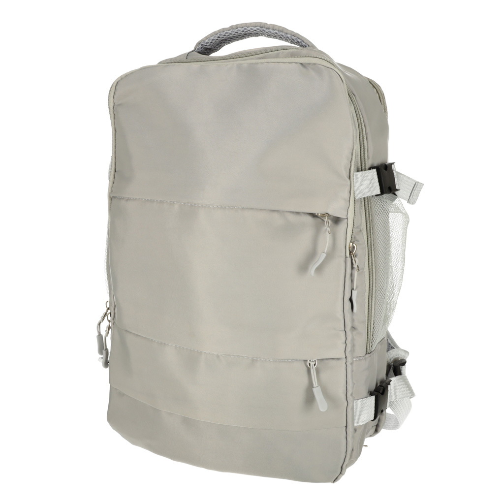 Plecak podrozny do samolotu wodoodporny kabel USB 43x16x28cm szary