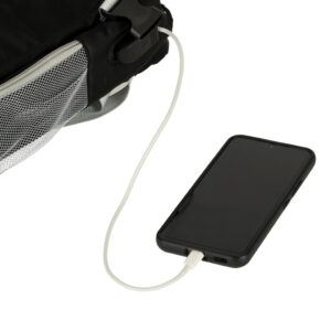 Plecak podrozny do samolotu wodoodporny kabel USB 45x16x28cm czarny