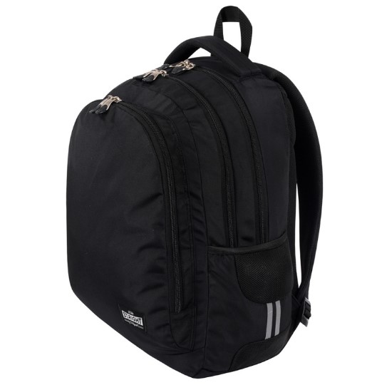 Plecak szkolny mlodziezowy 3 komorowy Black Vintage 18 cali