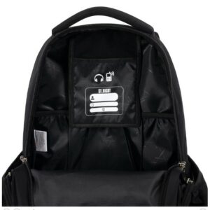 Plecak szkolny mlodziezowy 3 komorowy Black Vintage 18 cali
