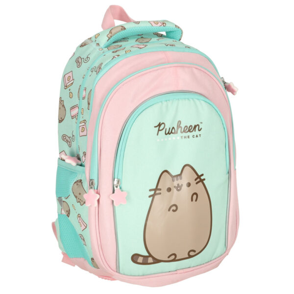 Plecak szkolny mlodziezowy 4 komorowy Pusheen Mint 16 cali Plecak szkolny mlodziezowy 4 komorowy Pusheen Mint 16 cali