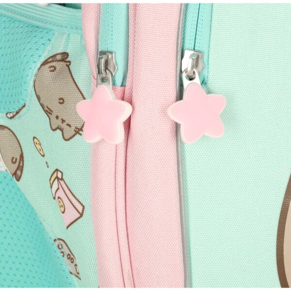 Plecak szkolny mlodziezowy 4 komorowy Pusheen Mint 16 cali