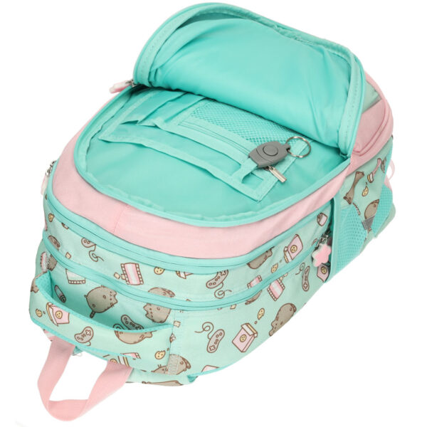 Plecak szkolny mlodziezowy 4 komorowy Pusheen Mint 16 cali
