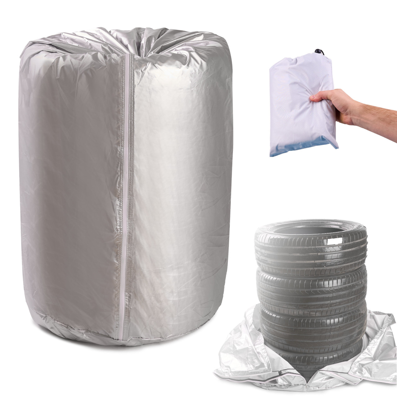 Pokrowiec oslona na opony kola do samochodu wodoodporny 13 17 cali